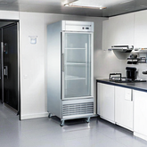 KF-23BG Reach-in Display Freezer, 28"*33"*80", 2-Year labor & Parts 5-Year compressor